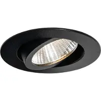 QAZQA Inbouwspot zwart 6,8cm incl. LED 545 lm dimbaar IP65 - Gaius