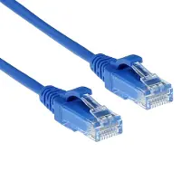 ACT DC9610 LSZH U/UTP CAT6 Datacenter Slimline Patchkabel Snagless | RJ45 Connectoren | Blauw | 10 meter
