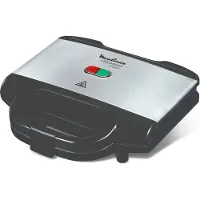 Moulinex SM156D sandwich maker 700 W Zwart, Roestvrijstaal
