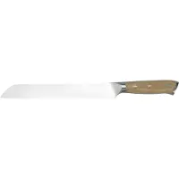 Mareld Broodmes 23 Cm Pakkahout - Broodmessen Roestvrijstaal Light Wood - MAR0037