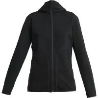 Icebreaker 560 Realfleece Elemental II Full Zip Hoodie Dames (Maat - L, Kleur - BLACK)