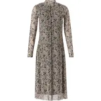 Comma casual identity Jurk beige gemêleerd / zwart