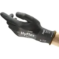 Ansell Mechanische bescherming HyFlex 11-849 Werkhandschoenen Nitril Zwart Maat 10 12 Paar