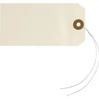 RAJA Hanglabels Karton, Metaal Beige 5,1 x 10 cm 1000 Stuks