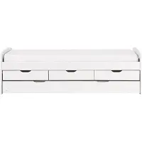 Beliani PETIVILLE - Onderschuifbed - Wit - 90 x 200 cm - Hout