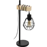 Eglo Tafellamp Townshend 5 Hout Zwart E27