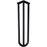 Furniture Legs Europe Stalen hairpin zwart hairpin ø 1,6 cm en hoogte 40 cm