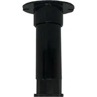 Furniture Legs Europe Kunststof verstelbare meubelpoot zwart rond ø 3 cm en hoogte 10 cm