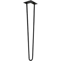 Furniture Legs Europe Stalen hairpin zwart hairpin ø 1,2 cm en hoogte 71 cm