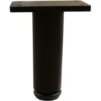 Furniture Legs Europe Stalen meubelpoot zwart rond ø 3 cm en hoogte 10 cm