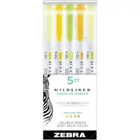 Zebra Mildliner 5-pack Yellow Tones