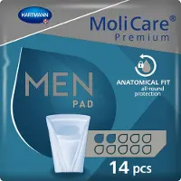 Molicare 6x Premium Men Pad 2 Druppels 330 Ml Absorptie 14 Stuks