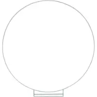 PartyPro Backdrop Frame Wit Rond - 2m (Cirkel Boog)