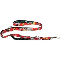 Amiplay Verstelbare Hondenlijn 7in1 Amik S TravelDog - Rood/Groen