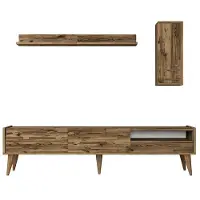 Skye Decor Set van TV-meubel en wandrekken Valensiya | spaanplaat bruin 180x45x35 cm tv-meubels | NADUVI