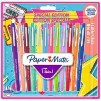 Paper Mate Flair-viltstiften | Medium punt (0,7 mm) | diverse Retrokleuren | 12 stuks