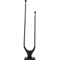 Light & Living Vloerlamp 2L 31x18x149 cm GAVI mat zwart (Zwart, 31x18x149cm)