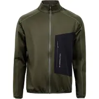 The Mountain Studio - Fleeces - Tecno Grid Fleece T-Neck Forest Green voor Heren - Maat S - Kaki