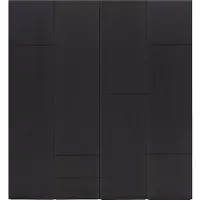 Goossens Kast Systeem Malaga Online, Opstelling compleet 4 elementen 200 cm b start met module 2 inclusief ladeblok en extra legplank