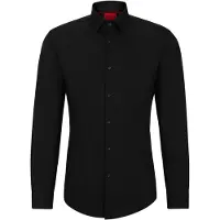 HUGO Slim-fit overhemd in een popeline van gemakkelijk te strijken katoen Maat 45
