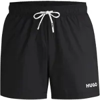 HUGO Zwemshorts 'Haiti' zwart / wit