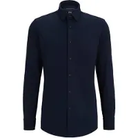 BOSS Slim-fit overhemd van een hoogwaardige katoenmix met stretch