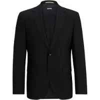 BOSS Regular-fit colbert van stretchwol