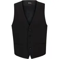 BOSS Slim-fit gilet van stretchwol Maat 46