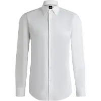 BOSS Overhemd 'Hank' offwhite