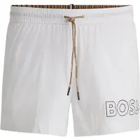 BOSS Zwemshorts 'Mooneye' camel / zwart / wit