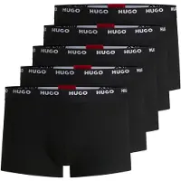 HUGO Boxershorts zwart / wit