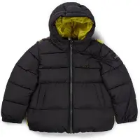 BOSS Kinderjas met capuchon en achterkant van camouflagelammy