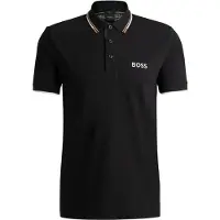 BOSS Shirt 'Paddy Pro' beige / zwart / wit