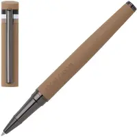 BOSS Inktroller met kenmerkend gestreepte dop en camelkleurig logodetail