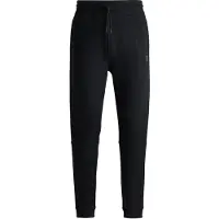 BOSS Trainingsbroek van katoenen badstof met logopatch