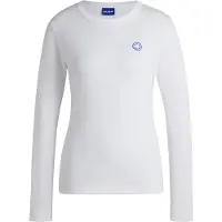 HUGO Shirt 'Daliria' blauw / wit