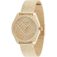 GUESS Analoog horloge 'Boa' champagne / goud / zwart