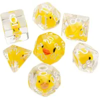 GameGenic Rubber Duck Rpg Dice 7 Pieces Geel Kinderen