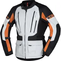 IXS Lennik-ST Zwart Grijs Textiele Motorjas Maat 4XL