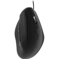 Viking Bedrade Ergonomische Muis ERGO Optisch voor Rechtshandige gebruikers 1,5 m USB-A kabel Zwart