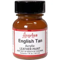 Angelus Leather Acrylic Paint - textielverf voor leren stoffen - acrylbasis - English Tan - 29,5ml