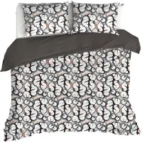 De Witte Lietaer Dekbedovertrek Lilypad Black Percal-200 x 200 / 220 cm | 2-Persoons