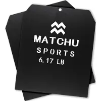 Matchu Sports Weight vest plates - 2 x 2.8 kg - Zwart - Metaal