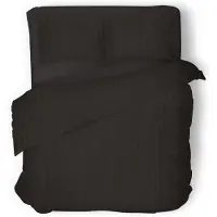 Eleganzzz Dekbedovertrek Hotel Kwaliteit Satijn Streep - black 140x200/220cm