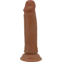 Pretty Love - Quentin - Sliding Skin Realistic Dildo 18,4cm - Bruin