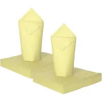 Givi Italia Feestelijke servetten - 32x - lichtgeel - 3 laags - 33x33cm
