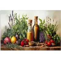 PosterMonkey Poster 30x20 cm - Stilleven - Kruiden - Specerijen - Fruit - Kleurrijk - Posters - Kamer decoratie - Wanddecoratie woonkamer - Muurdecoratie slaapkamer