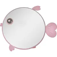 Clayre & Eef Tafelspiegel 21x20x4 Roze Metaal Vis