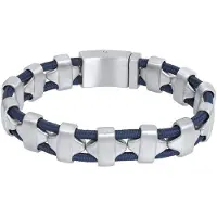 Ixxxi Men-Chili-Zilver Mat-Heren Armband