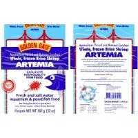 RUTO Golden Gate Artemia diepvries flatpack 907 gram | pekelgarnaal voor aquariumvissen Diepvries